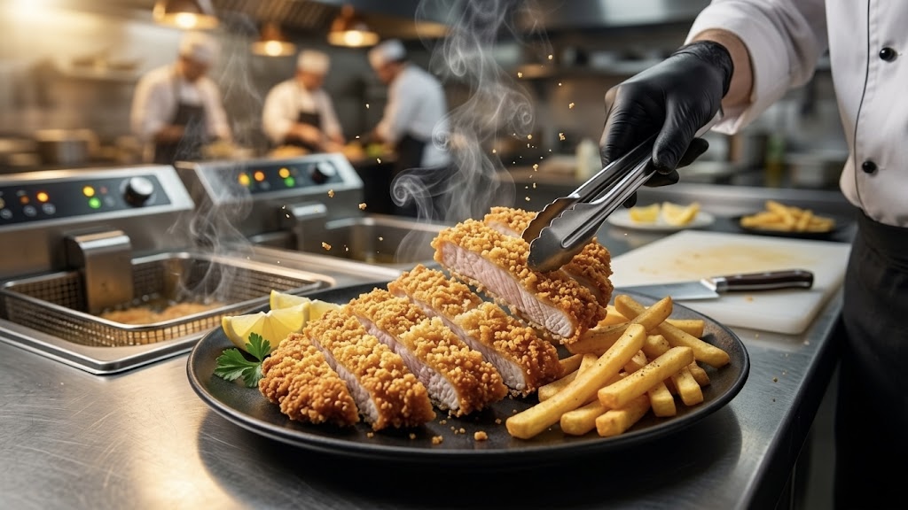Schnitzel on a Plate
